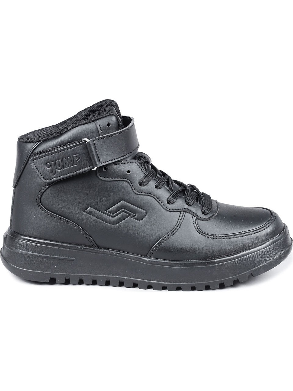 Jump 17308 Yüksek Bilekli Siyah Unisex  Sneaker Günlük Spor Ayakkabı